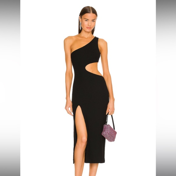 h:ours Dresses & Skirts - Revolve x h:ours Almira MIDI Dress in black